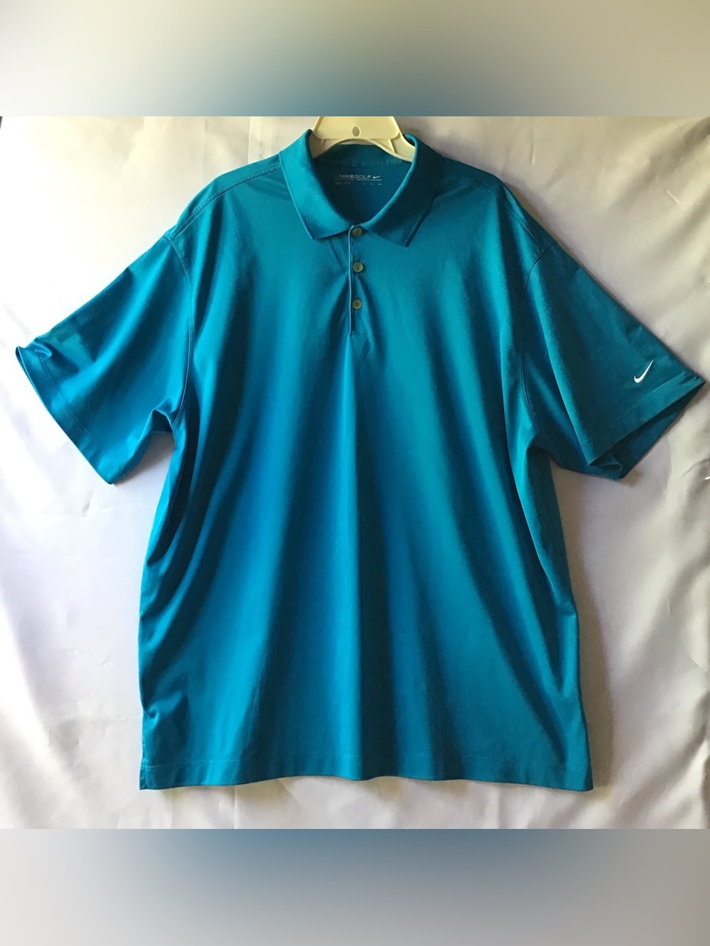 266 Nike Teal Blue Men’s Short-Sleeve Polo